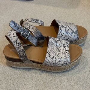 Snake skin shoes size 8